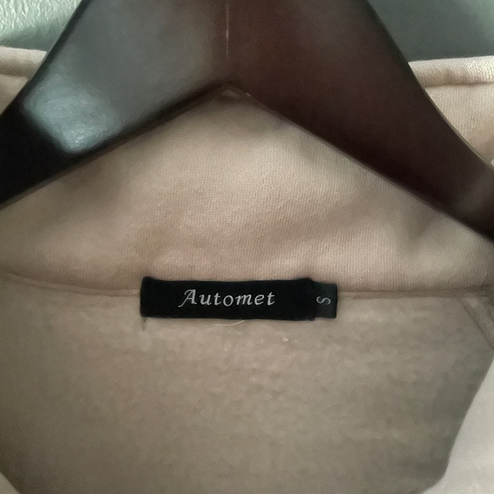 NWOT Tan Half Zip - Picture 2 of 2